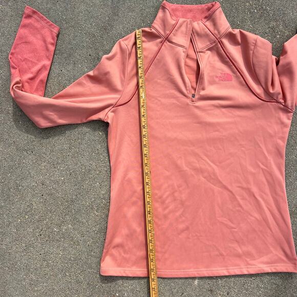 North Face Canyonlands Peach Salmon Pullover 1/4 Zip Jacket NF00CP5N LARGE - Picture 6 of 9
